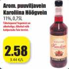 Allahindlus - Arom. puuviljavein
Karoliina Hõõgvein
11%, 0,75L