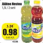 Магазин:Grossi,Скидка:Холодный чай Nestea
1,5 L / 2 сорта