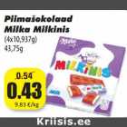 Allahindlus - Piimašokolaad
Milka Milkinis
(4x10,937g)
43,75g