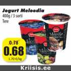 Allahindlus - Jogurt Meloodia
400g / 3 sorti
Tere