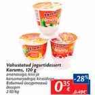 Allahindlus - Vahustatud jogurtidessert karums, 120 g