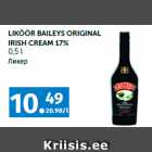 Allahindlus - LIKÖÖR BAILEYS ORIGINAL
IRISH CREAM 17%
0,5 l