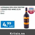 Allahindlus - HISPAANIA KPN VEIN ORISTAN
CRIANZA RED WINE 13,5%
0,75 l