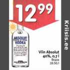 Allahindlus - Viin Absolut 40%, 0,7 l