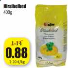 Allahindlus - Hirsihelbed
400g