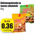 Allahindlus - Küüslauguleivake ja
Juustu-sibulaleib
80g