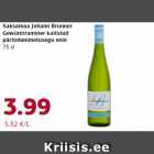 Allahindlus - Saksamaa Johann Brunner
Gewürztraminer kaitstud
päritolunimetusega vein
75 cl