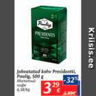 Allahindlus - Jahvatatud kohv Presidentti, Paulig, 500 g