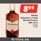 Allahindlus - Whisky
Ballantine´s Finest
Blended Scotch,
40%, 50 cl
