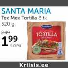 SANTA MARIA TEX MEX TORTILLA 8 TK, 320 G