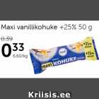 Maxi vanillikohuke +25% 50 g