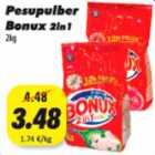 Allahindlus - Pesupulber Bonux 2in1 2kg