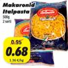 Allahindlus - Makaronid Italpasta 500g 2 sorti