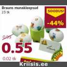 Allahindlus - Brauns munakleepsud
23 tk