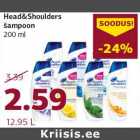 Allahindlus - Head&Shoulders
šampoon
200 ml