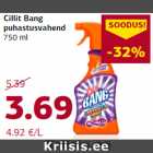 Allahindlus - Cillit Bang
puhastusvahend
750 ml