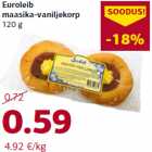 Allahindlus - Euroleib
maasika-vaniljekorp
120 g