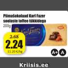 Piimašokolaad Karl Fazer soolaste toffee tüükkidega 200 g