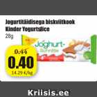 Allahindlus - Jogurtitäidisega biskviitkook Kinder Yogurtslice 28 g