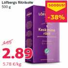 Allahindlus - Löfbergs filtrikohv
500 g