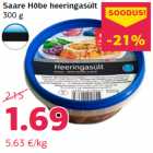 Allahindlus - Saare Hõbe heeringasült
300 g