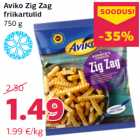 Allahindlus - Aviko Zig Zag
friikartulid
750 g