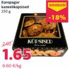 Allahindlus - Europagar
kaneeliküpsised
250 g