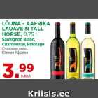 LÕUNA - AAFRIKA
LAUAVEIN TALL
HORSE, 0,75 l