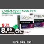 Allahindlus - L`ORÈAL YOUTH CODE, 50 ml