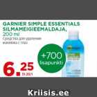 GARNIER SIMPLE ESSENTIALS
SILMAMEIGIEEMALDAJA,
200 ml