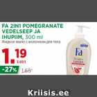 Allahindlus - FA 2IN1 POMEGRANATE
VEDELSEEP JA
IHUPIIM, 300 ml