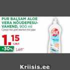 PUR BALSAM ALOE
VERA NÕUDEPESUVAHEND,
900 ml