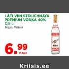 Allahindlus - LÄTI VIIN STOLICHNAYA
PREMIUM VODKA 