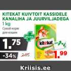 Allahindlus - KITEKAT KUIVTOIT KASSIDELE
KANALIHA JA JUURVILJADEGA
1 kg