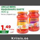 Allahindlus - UNCLE BENS
MAGUSHAPU KASTE
400 g