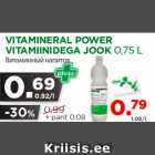 Allahindlus - VITAMINERAL POWER
VITAMIINIDEGA JOOK 0,75 L