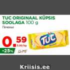 Allahindlus - TUC ORIGINAAL KÜPSIS
SOOLAGA 100 g