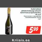 Allahindlus - Itaalia kaitstud
päritolunimetusega vahuvein
Zonin Prosecco Spumante Brut
