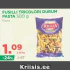 Allahindlus - FUSILLI TRICOLORI DURUM PASTA 500 g