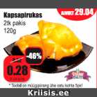 Allahindlus - Kapsapirukas 2 tk pakis 120 g