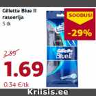 Allahindlus - Gillette Blue II
raseerija
5 tk