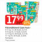 Allahindlus - Püksmähkmed Giant Pack + 