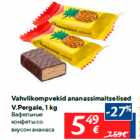 Vahvlikompvekid ananassimaitselised
V.Pergale, 1 kg
