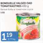 BONDUELLE VALGED OAD TOMATIKASTMES 430 G