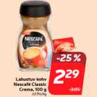 Allahindlus - Lahustuv kohv
Nescafé Classic
Crema, 100 g