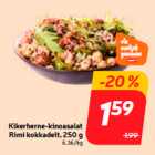 Kikerherne-kinoasalat
Rimi kokkadelt, 250 g