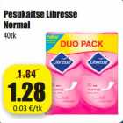 Allahindlus - Pesukaitse Libresse
Normal
40tk