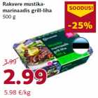 Allahindlus - Rakvere mustikamarinaadis
grill-liha
500 g