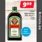 Allahindlus - Liköör
Jägermeister,
35%, 50 cl***