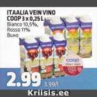 ITAALIA VEIN VINO COOP 3 X 0,25 L